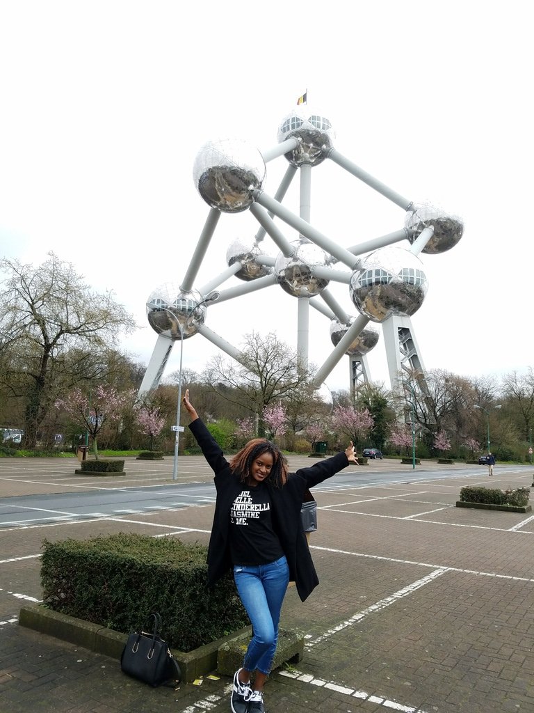 At the Atomium, Brussels Belgium