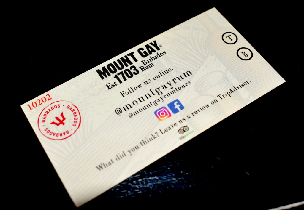 Mount Gay Distillery Tour Ticket 