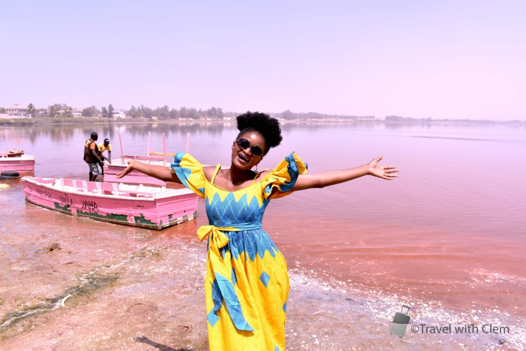 Arrival at the Lac Rose in Senegal