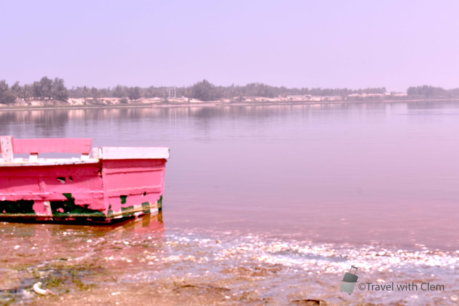 Visiting the Lac Rose in Senegal