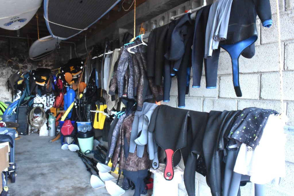 Free diving equipment including diving suits for divers in Soufriere Dominica