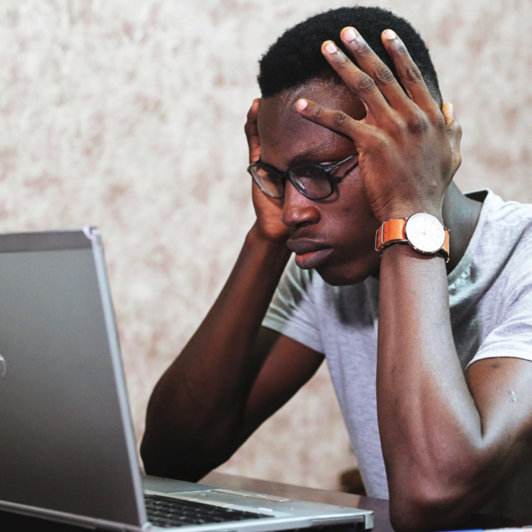 black-young-entrepreneur-confused-about-working-online