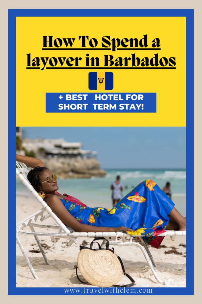 Best hotels in Barbados for a short getaway and layover - black girl on the beach travel with clem