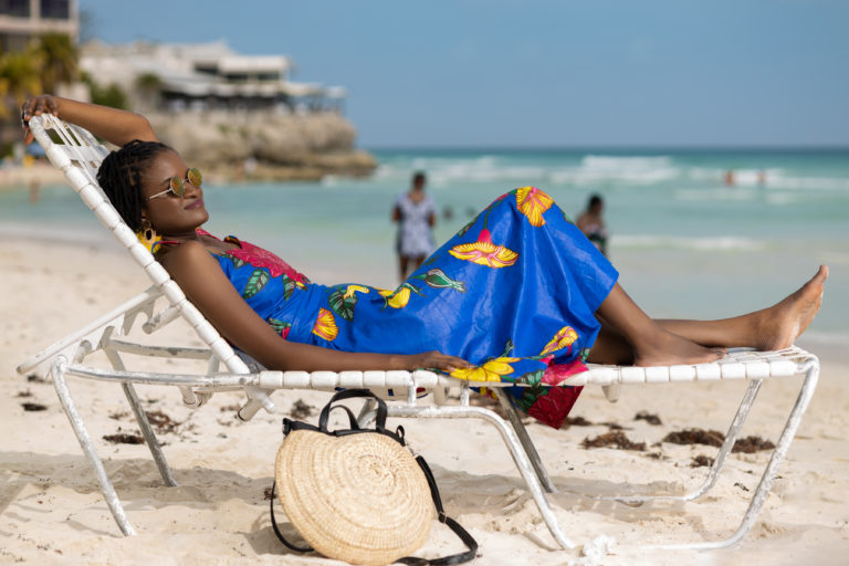 Barbados Travel - Stay at the South Beach Barbados Hotel, Ocean Hotel - wearing a Ngaska outfit