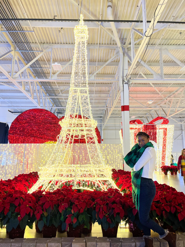 Toronto Christmas - Glow Christmas Garden Eiffel Tower display