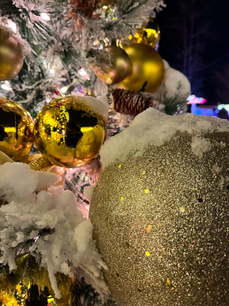 Christmas Balls decorations at the Northern Lights, Toronto Christmas