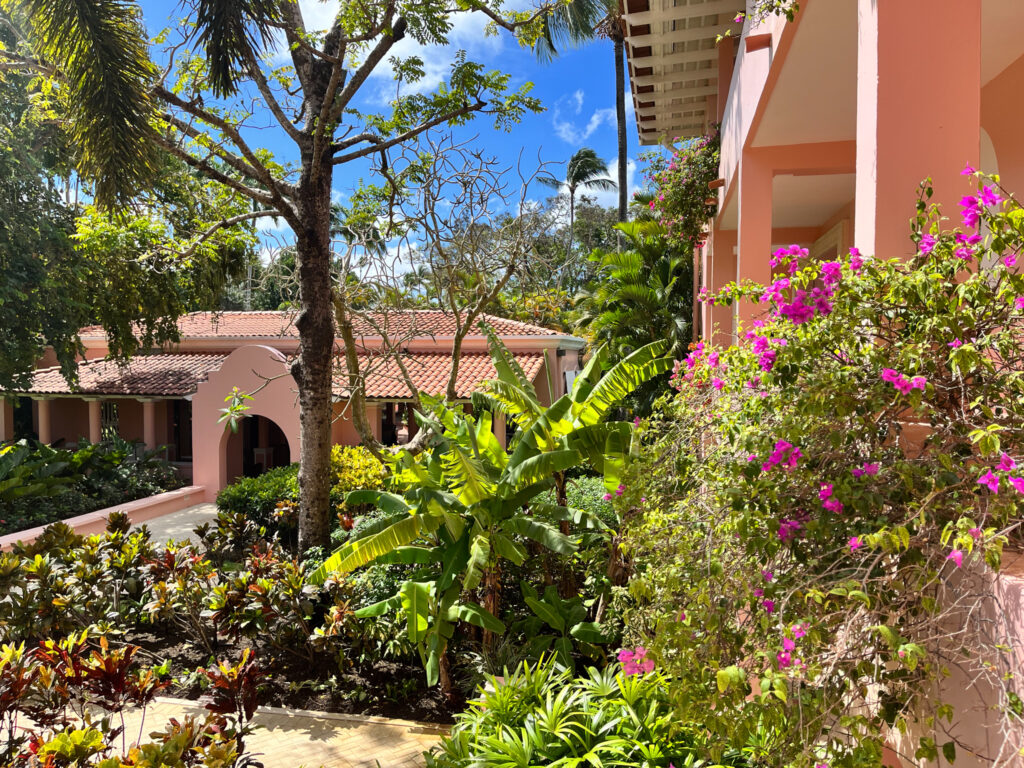 Lush greenery in Barbados when staying at the Fairmont Royal Pavilion Barbados