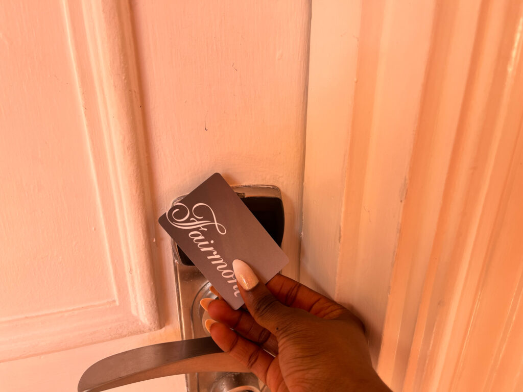 Fairmont Barbados Hotel room key check in