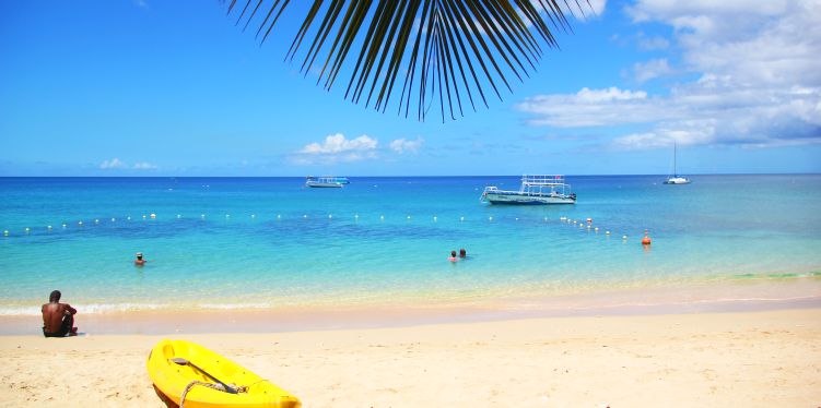 Holetown Beach in Holetown, Barbados