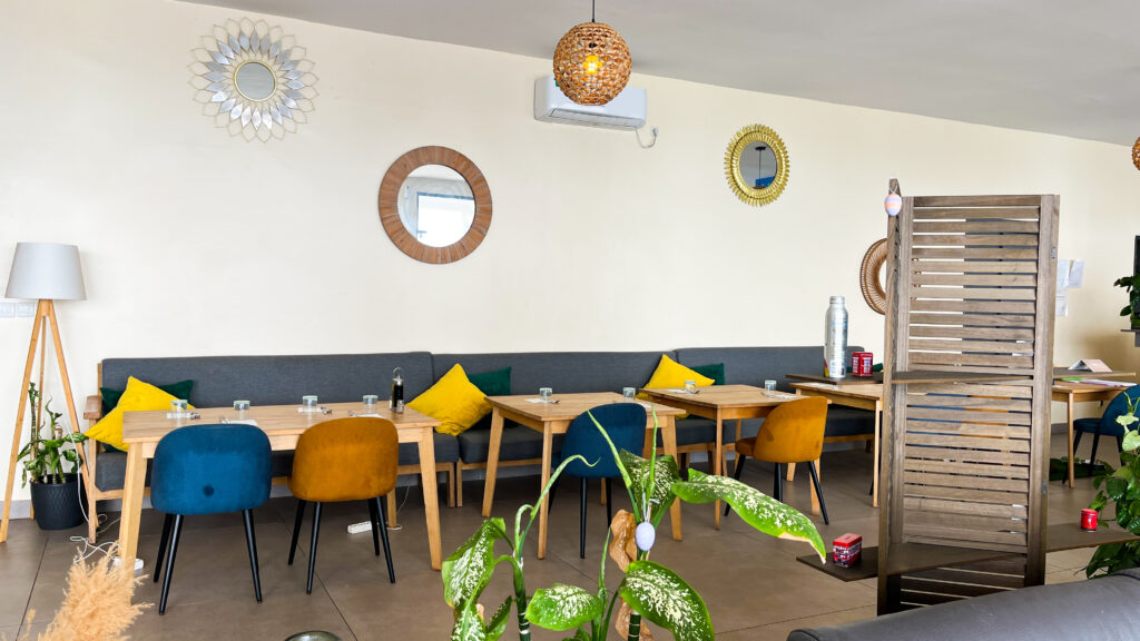 Indoor decor at Teddy's Coffee Dakar, a waterfront Café in Dakar